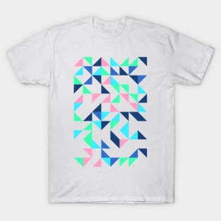 Creative Geometric Colourful Triangle Pattern #20 T-Shirt